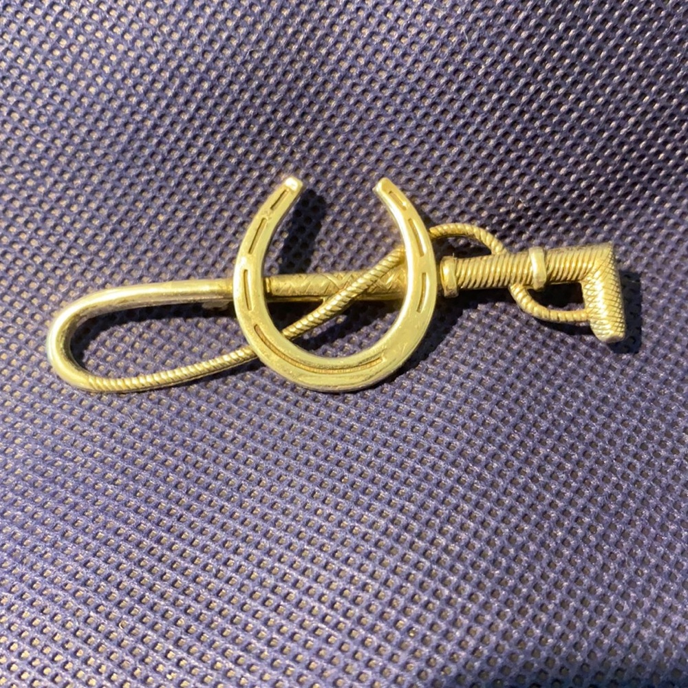 Antique sterling silver horse pin